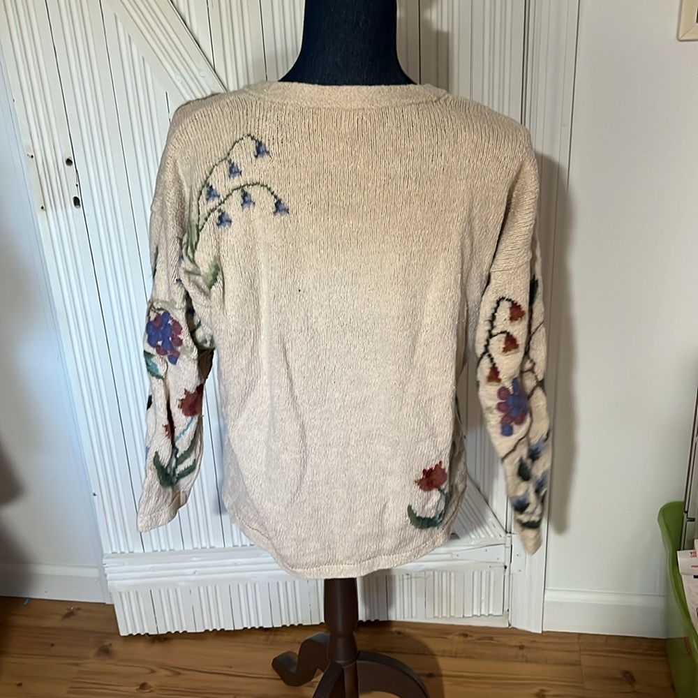 Vintage Talbots floral cardigan size medium - Picture 9 of 9